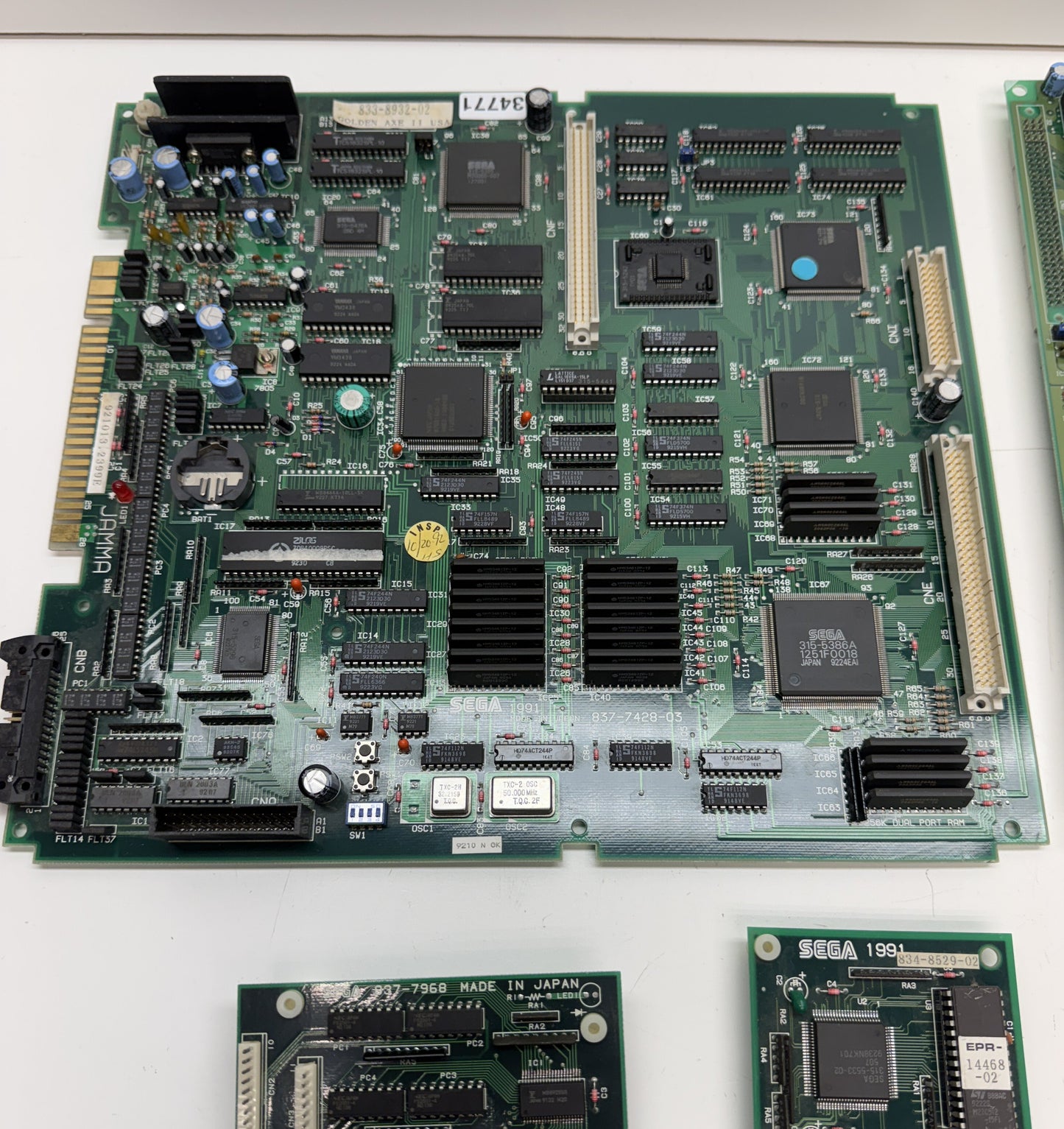 Golden Axe 2 Sega System 32 Boardset, Video Issues