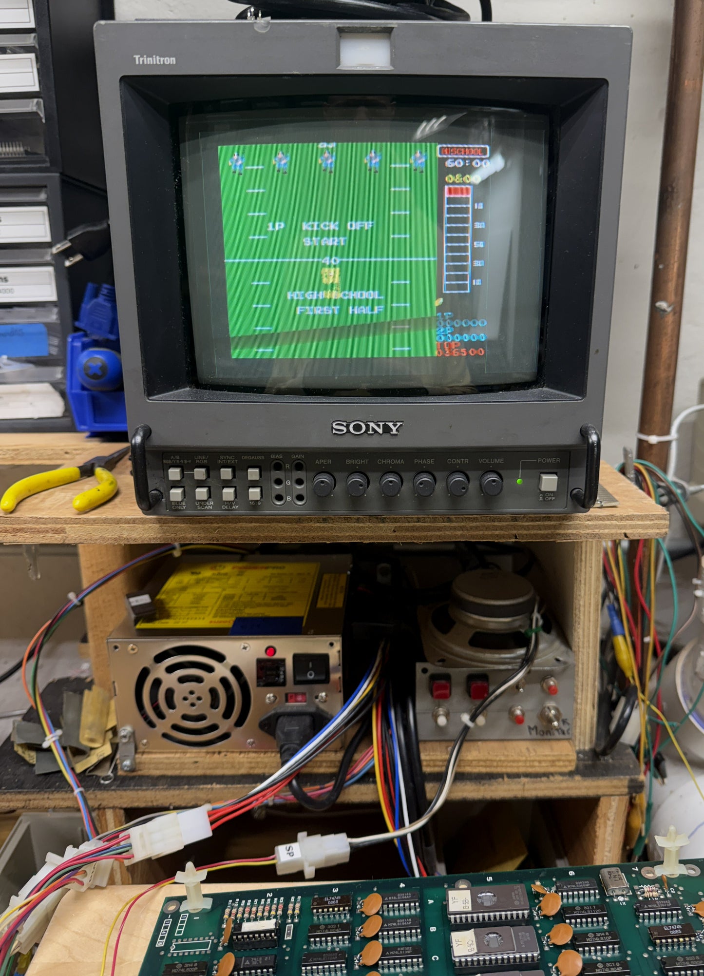 10 Yard Fight Circuit Board for Repair