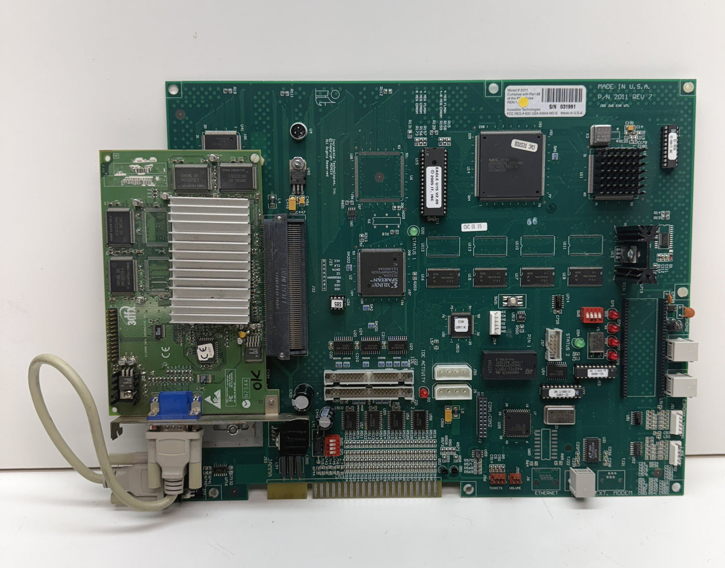 Big Buck Hunter Circuit Board, Working