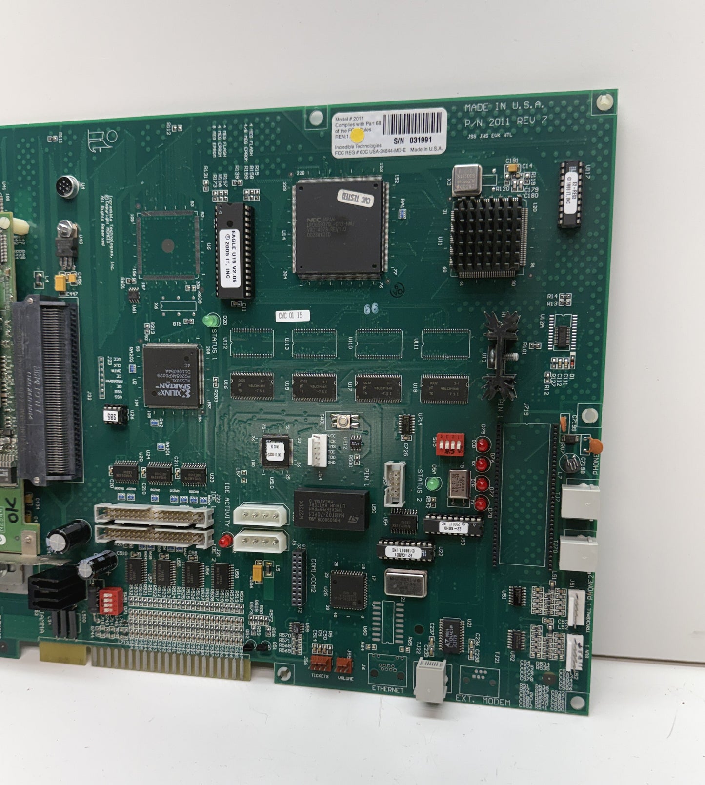 Big Buck Hunter Circuit Board, Working