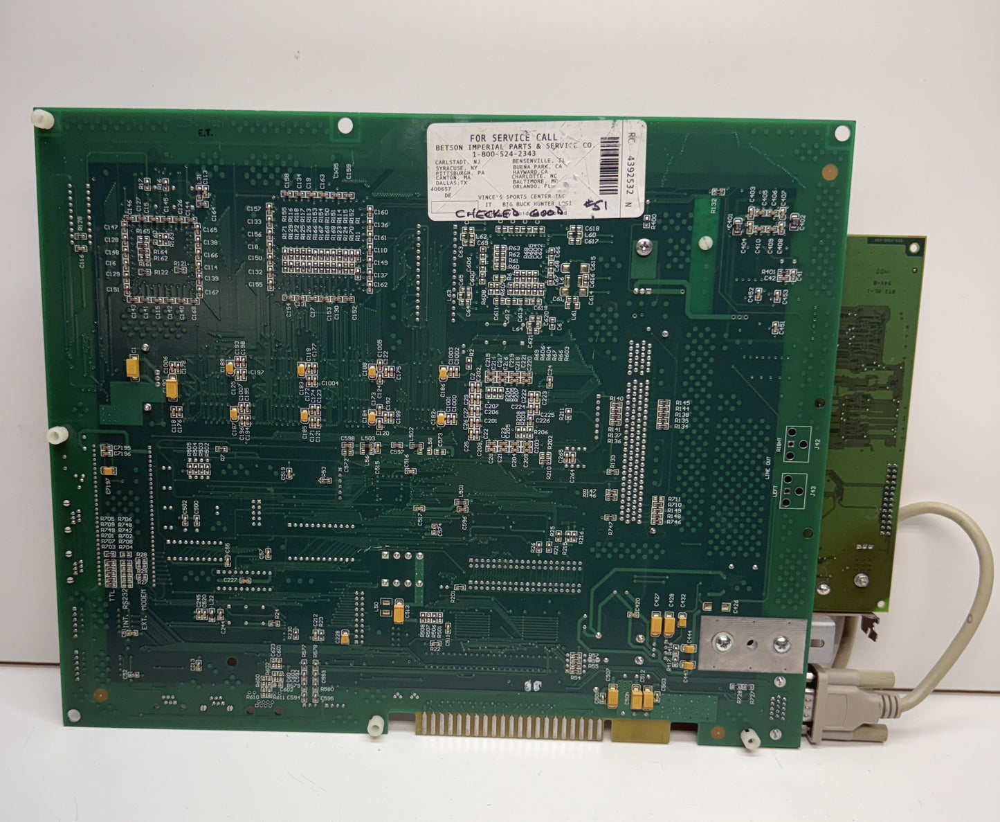 Big Buck Hunter Circuit Board, Working