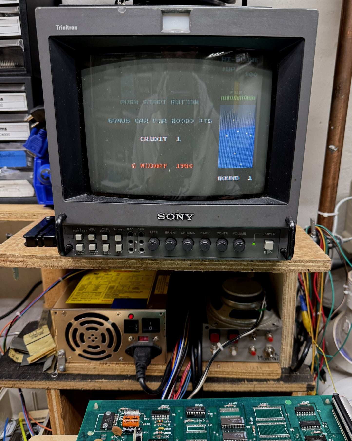 Rally-X Circuit Board, Working