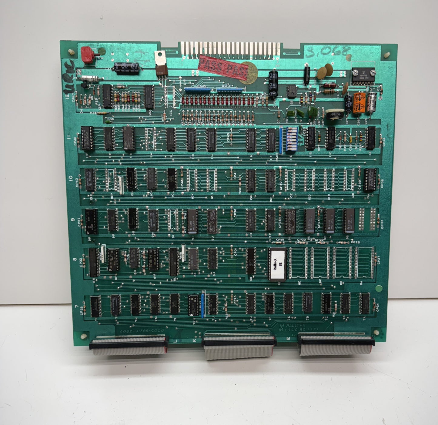 Rally-X Circuit Board, Working