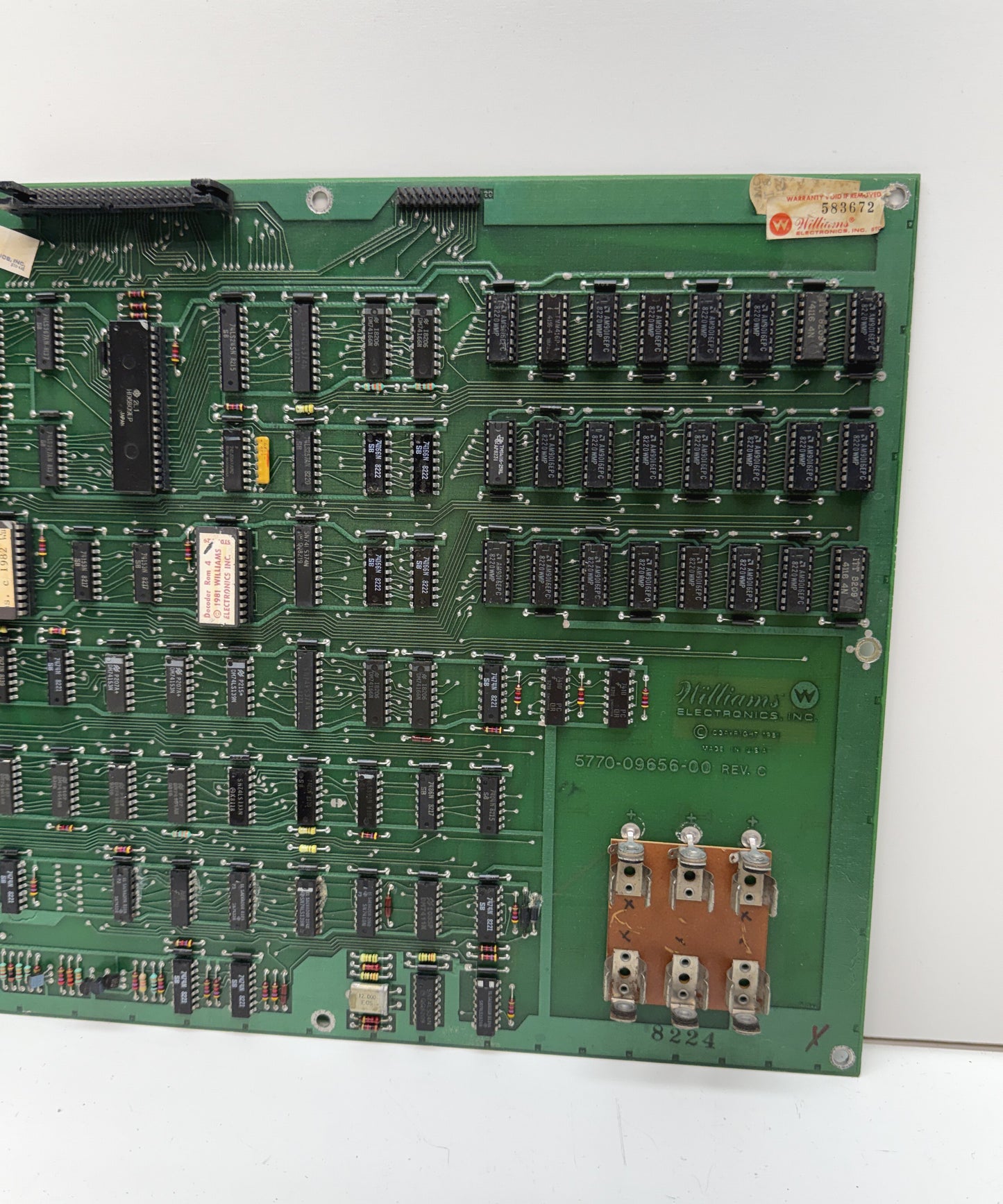 Williams CPU Board, Rev. C, Working