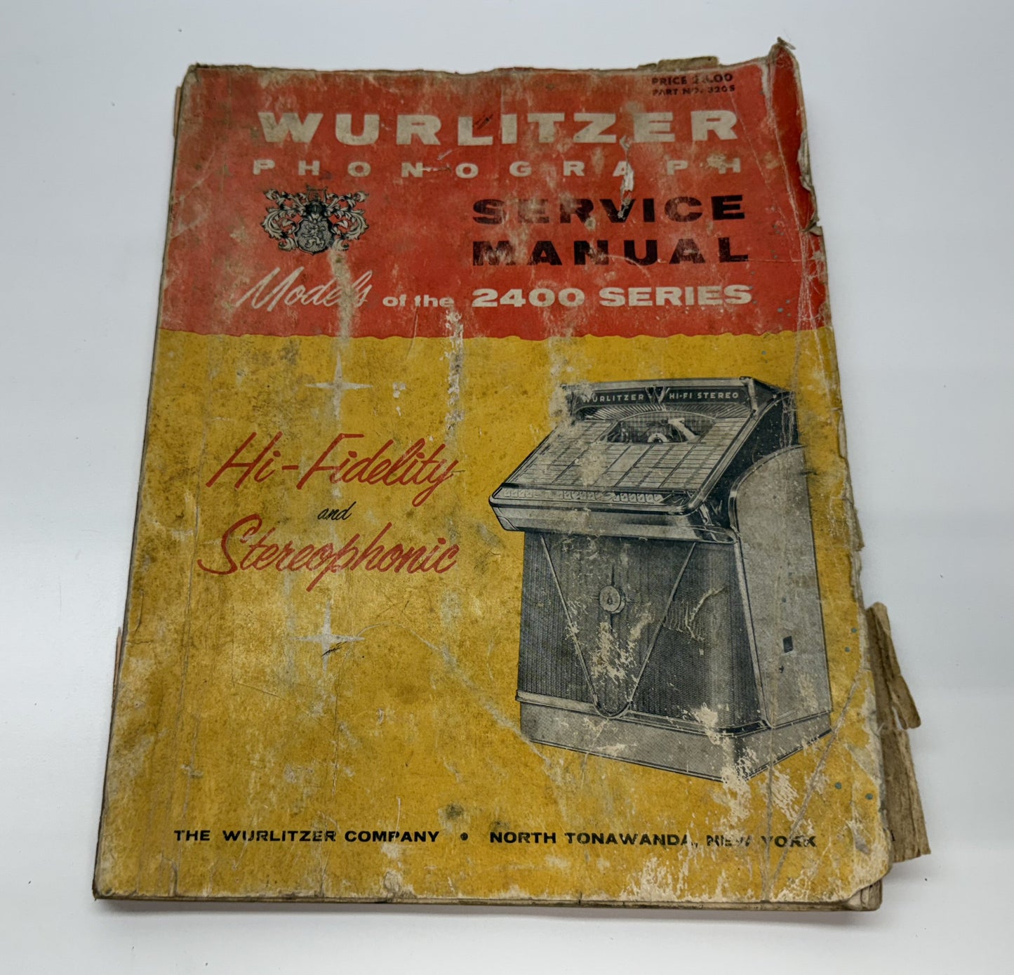 Wurlitzer 2400 Series Service Manual