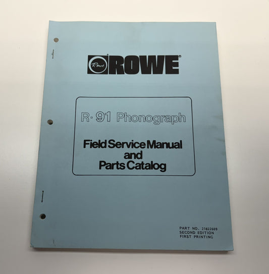 Rowe R-91 Field Service Manual and Parts Catalog