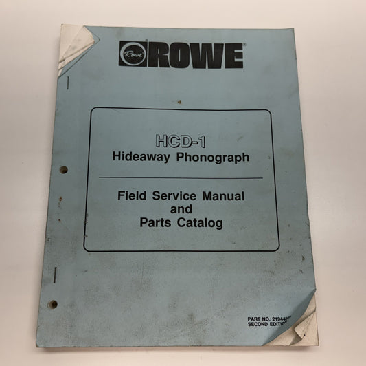 Rowe HCD-1 Hideaway Phonograph Manual