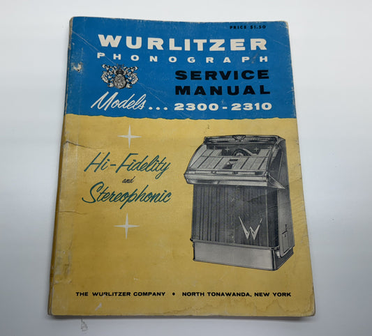 Wurlitzer 2300-2310 Series Service Manual