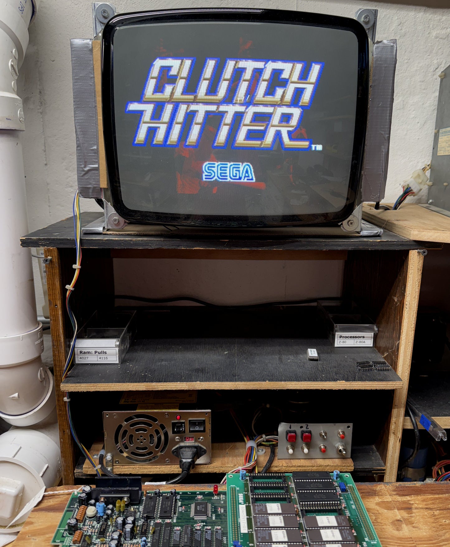 Clutch Hitter Jamma Circuit Board, Works
