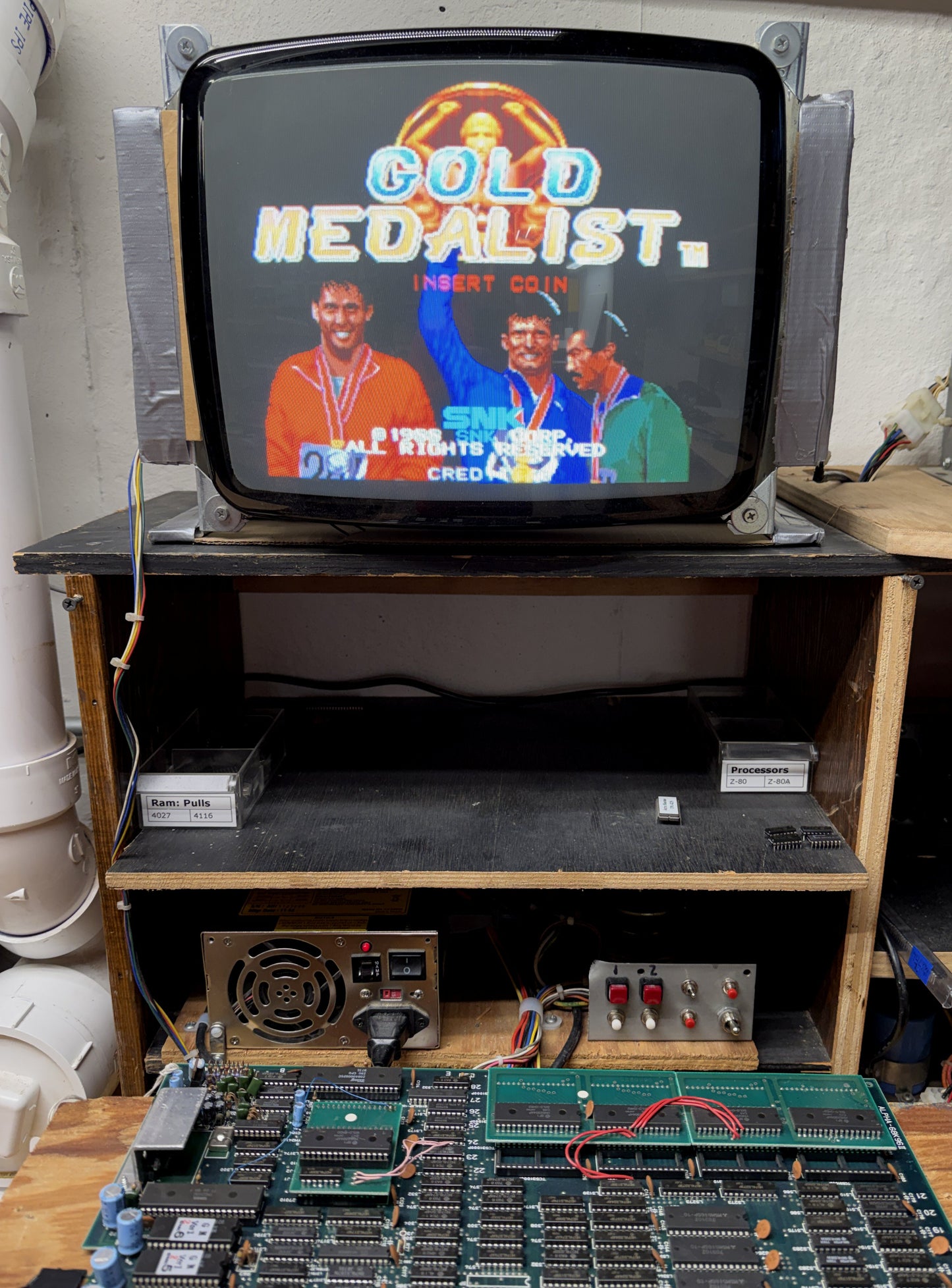 Gold Medalist Jamma Circuit Board, Working