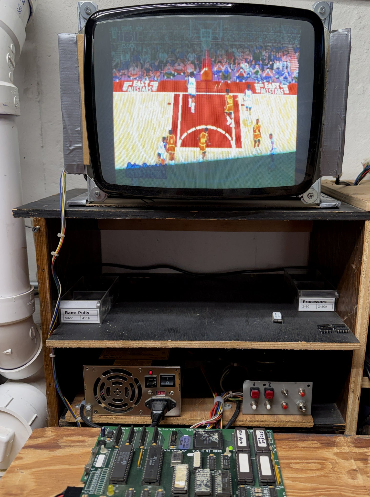 Rim Rockin' Basketball Circuit Board, Working