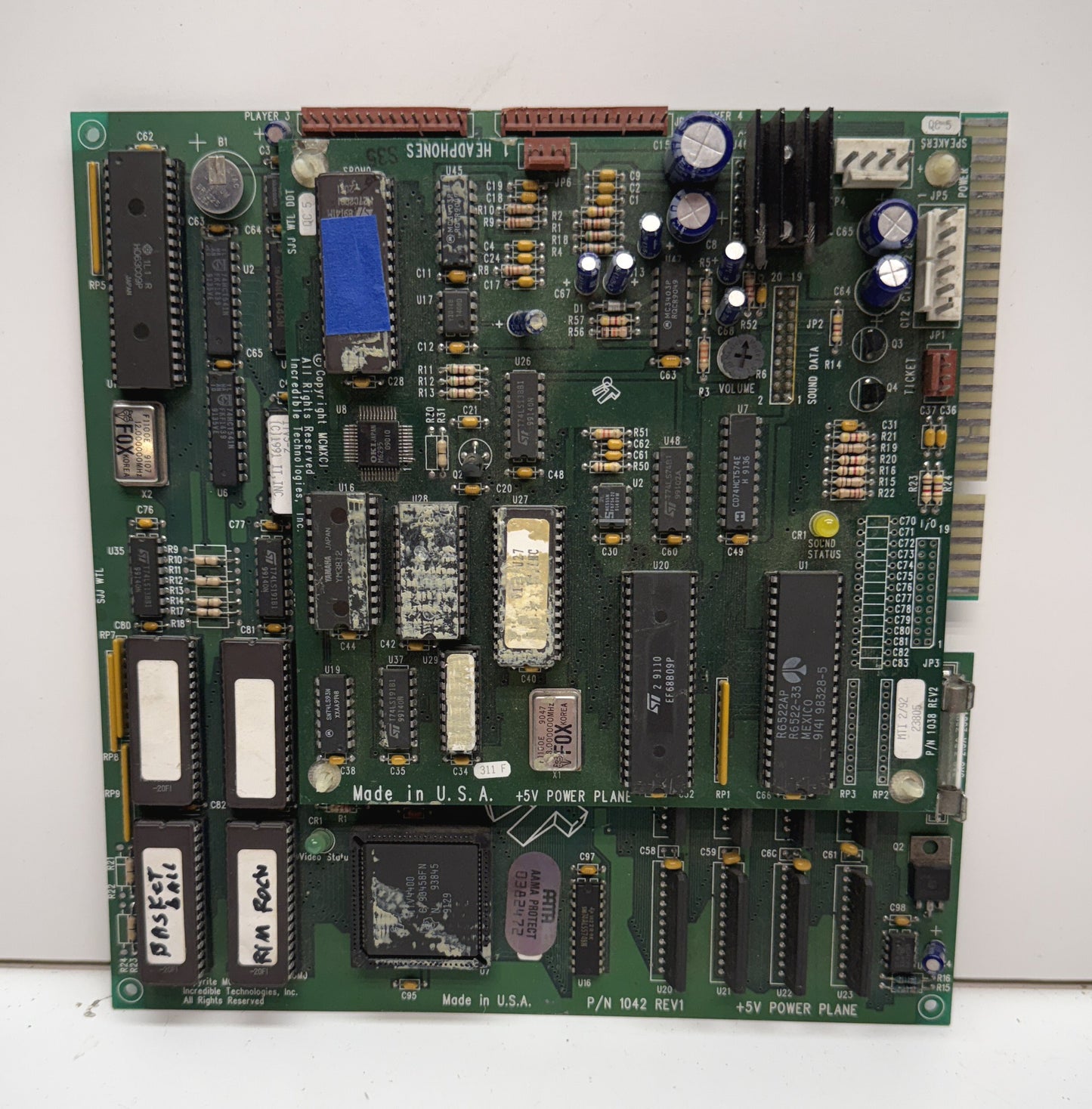 Rim Rockin' Basketball Circuit Board, Working