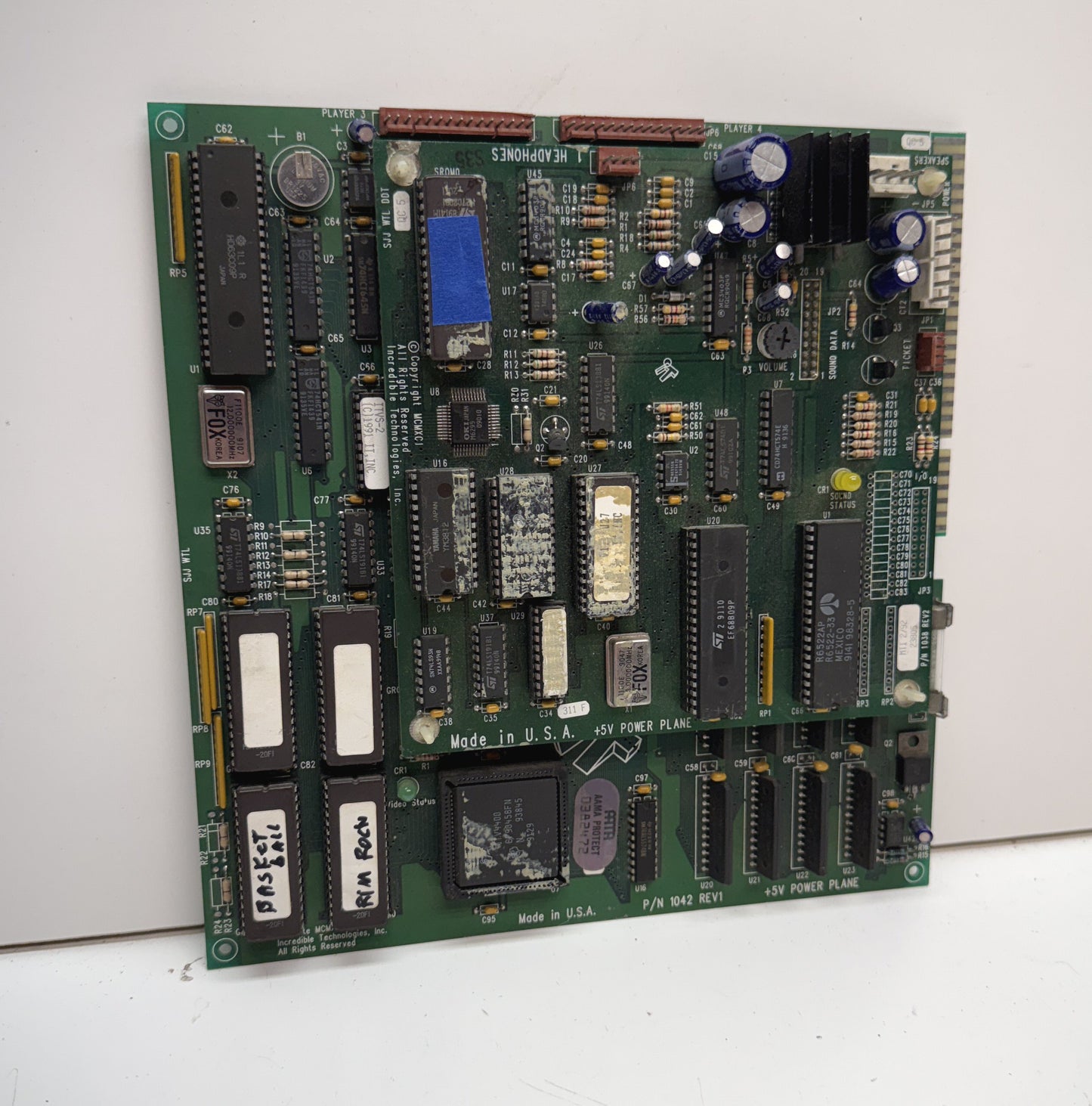 Rim Rockin' Basketball Circuit Board, Working