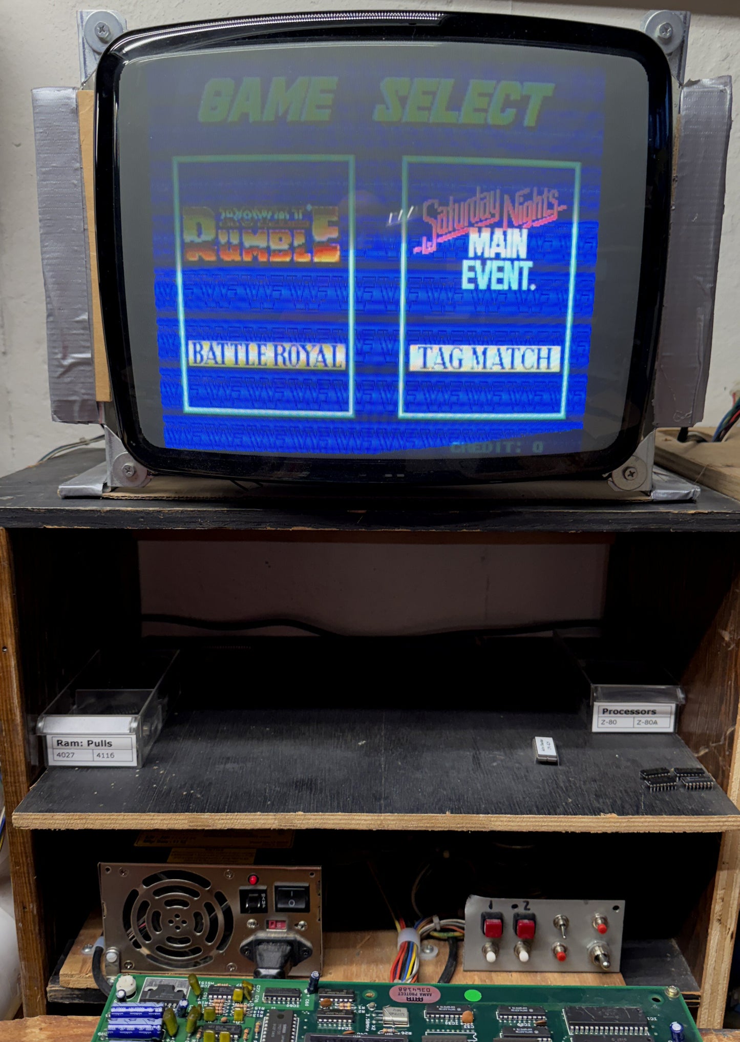WWF Wrestlefest Jamma Circuit Board, Works