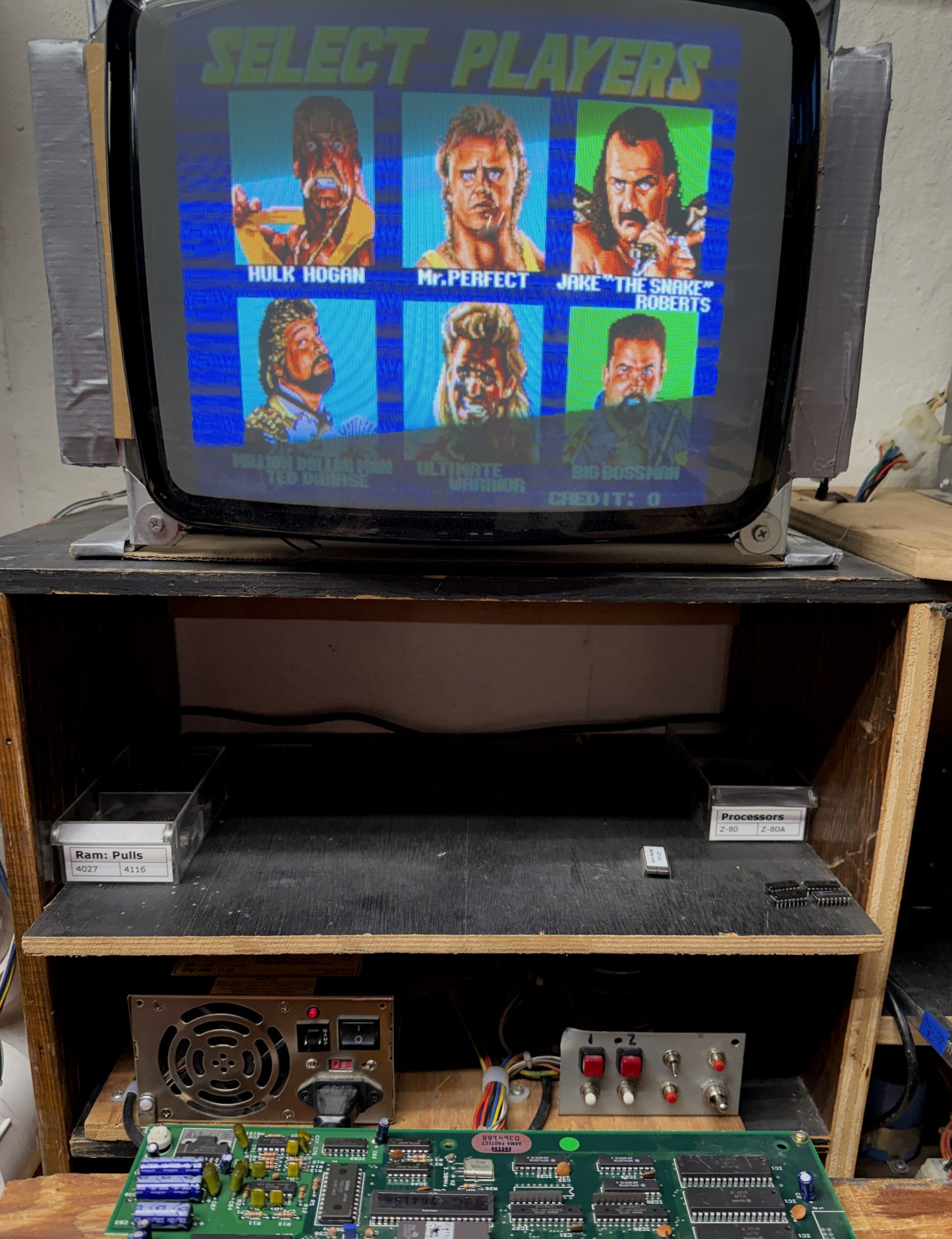 WWF Wrestlefest Jamma Circuit Board, Works