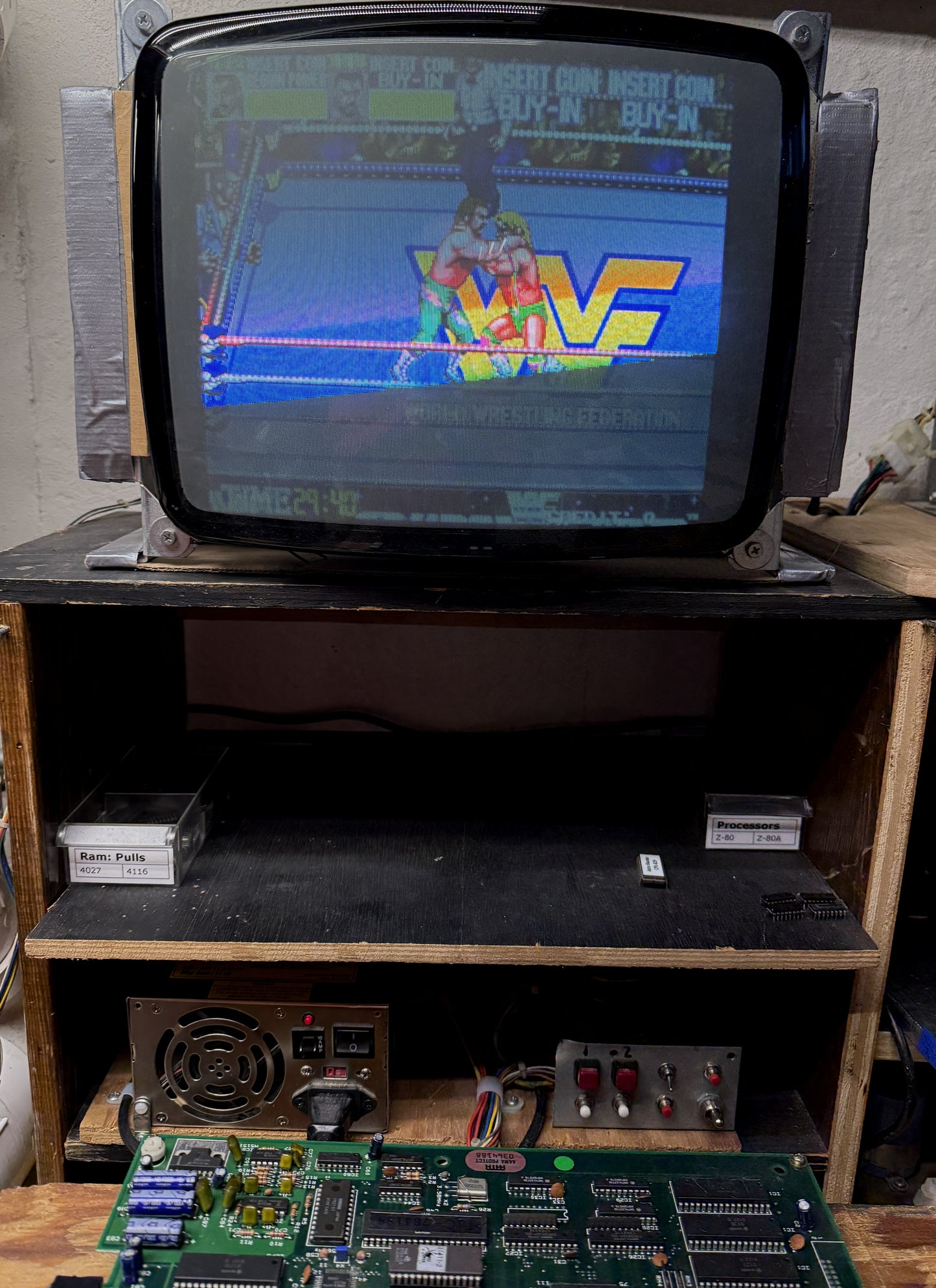 WWF Wrestlefest Jamma Circuit Board, Works