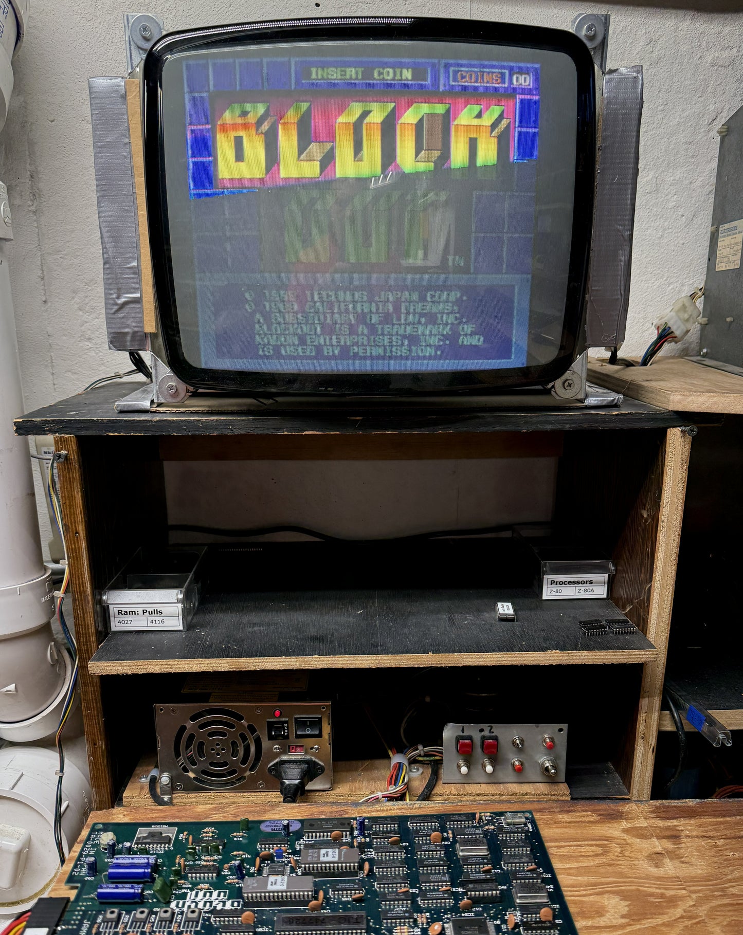 Blockout Jamma Circuit, No Music