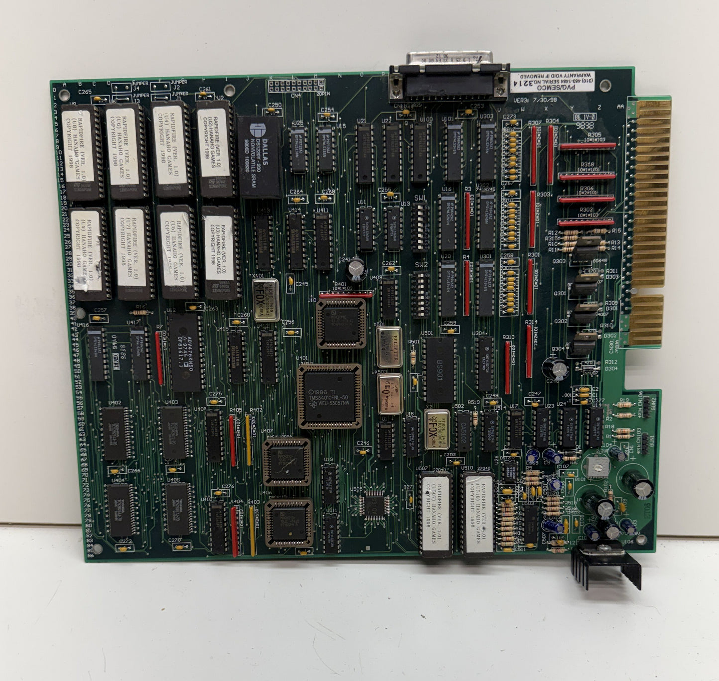 Rapid Fire Jamma Circuit Board, Works