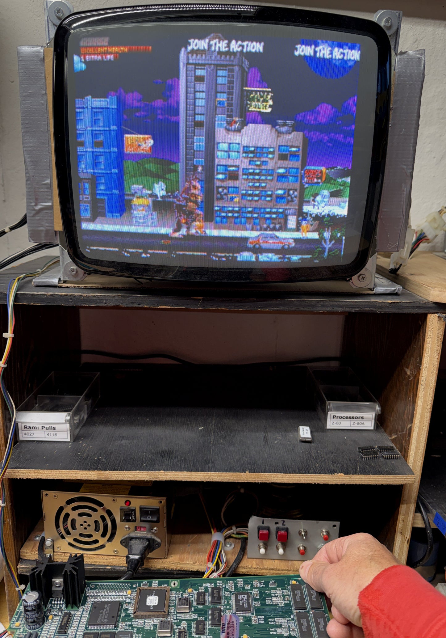 Rampage World Tour Circuit Board, Video Issues