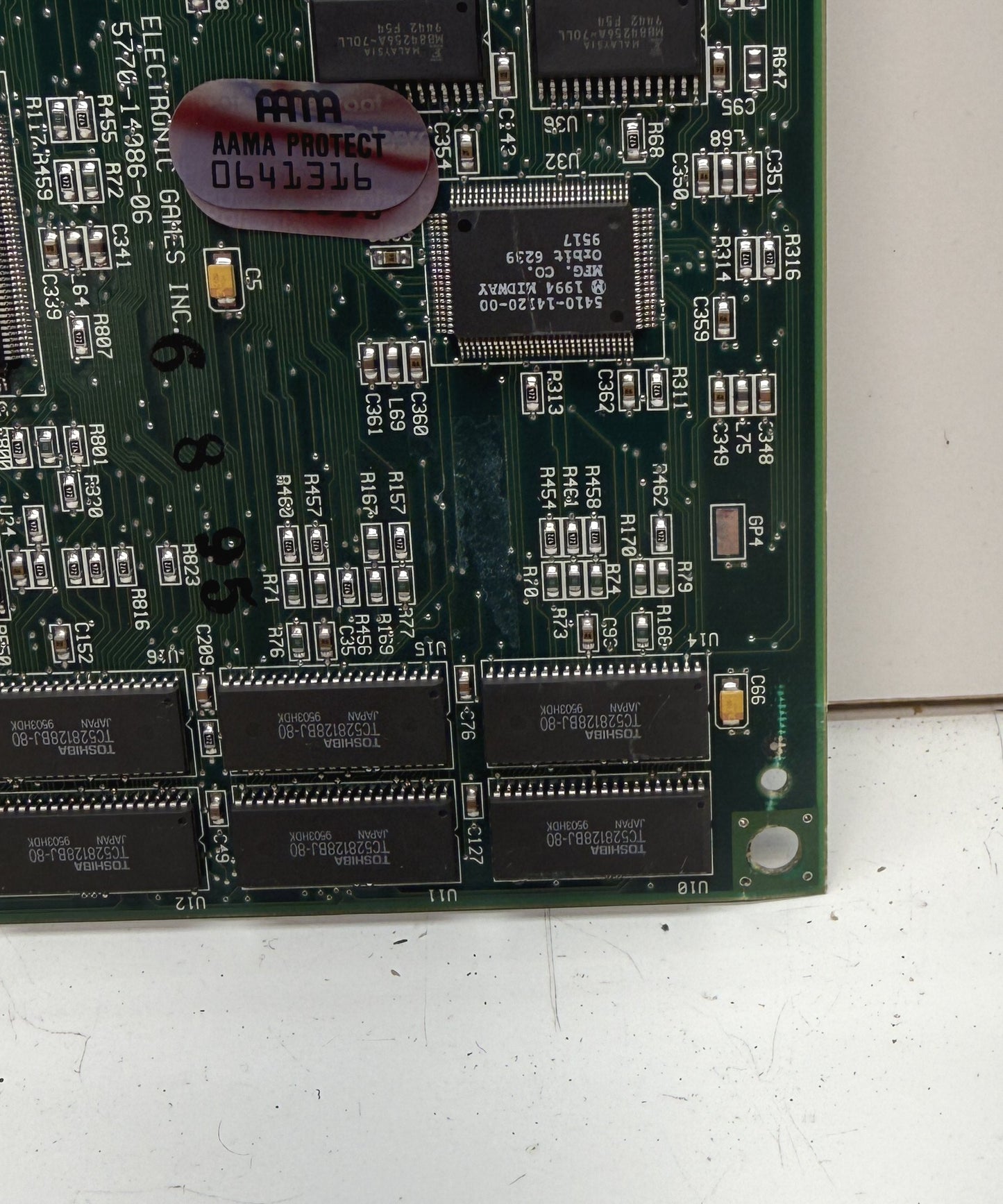 Rampage World Tour Circuit Board, Video Issues
