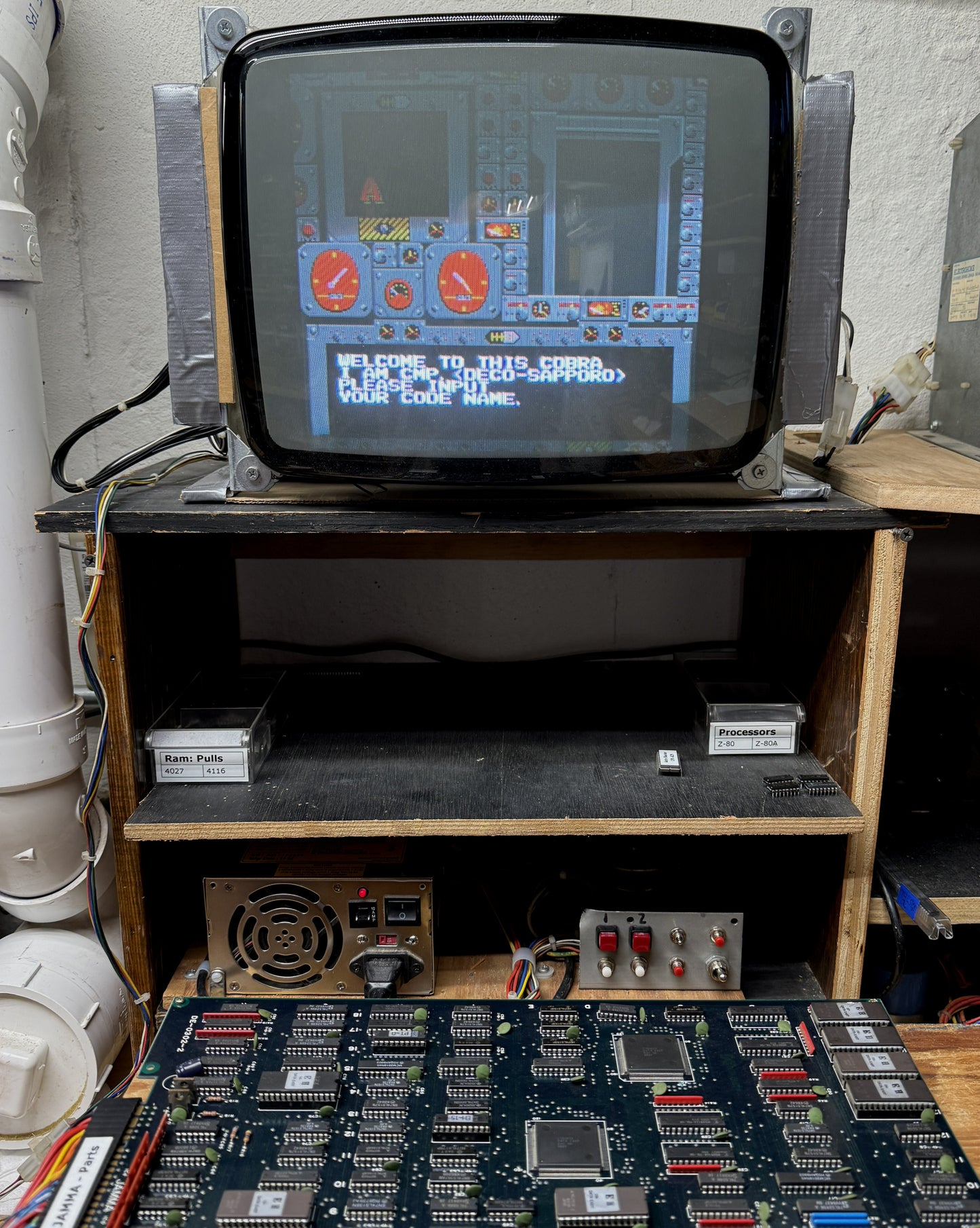 Cobra Command Jamma Circuit Board, Works