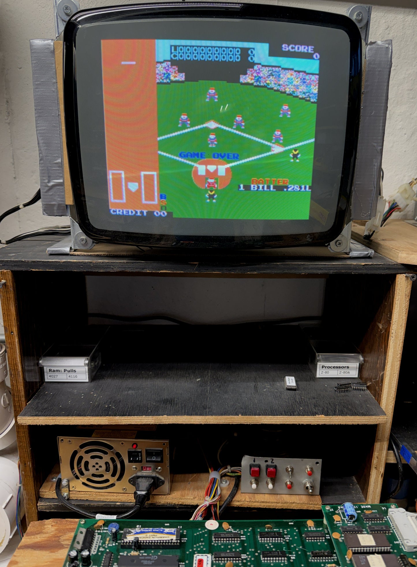 Champion Baseball Part II Circuit Board, Works