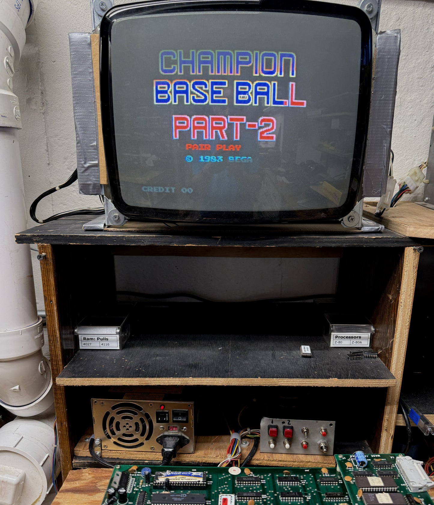 Champion Baseball Part II Circuit Board, Works