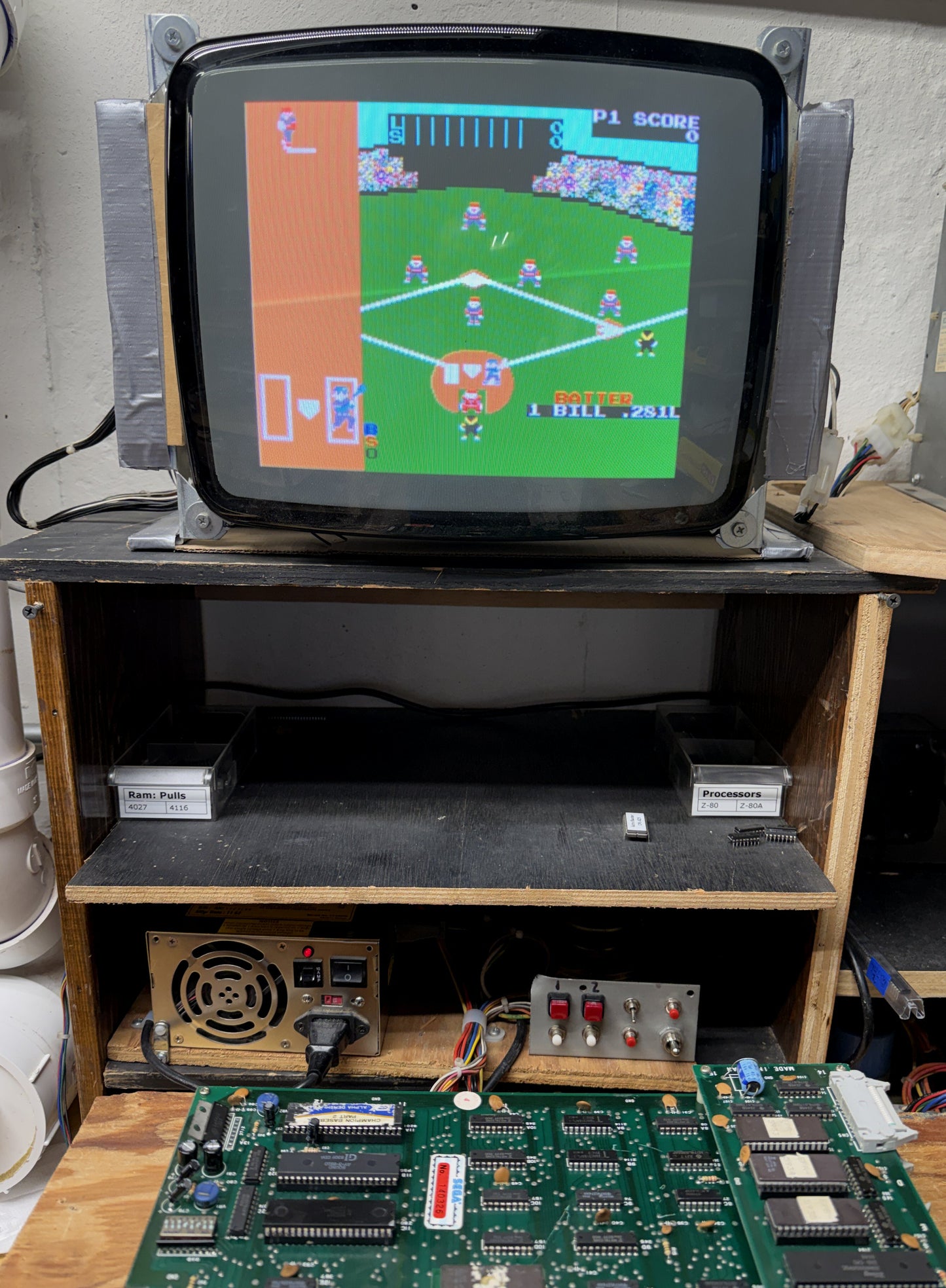 Champion Baseball Part II Circuit Board, Works