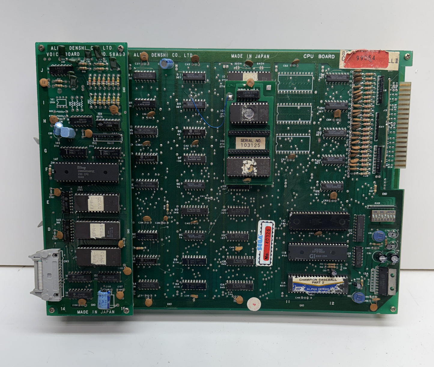 Champion Baseball Part II Circuit Board, Works