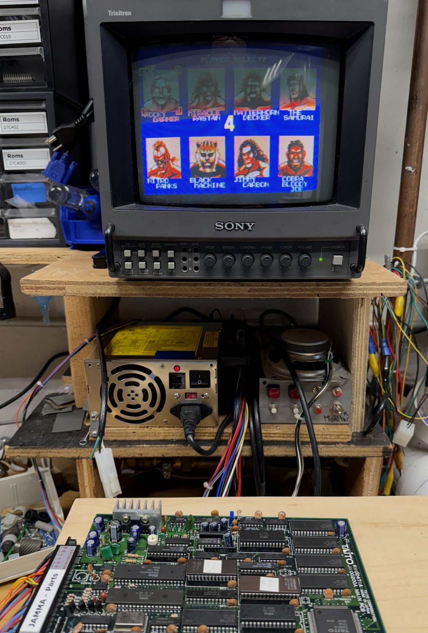 Champion Wrestler Board, No Sound for Repair