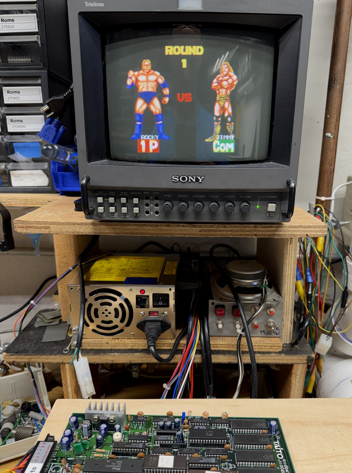 Champion Wrestler Board, No Sound for Repair
