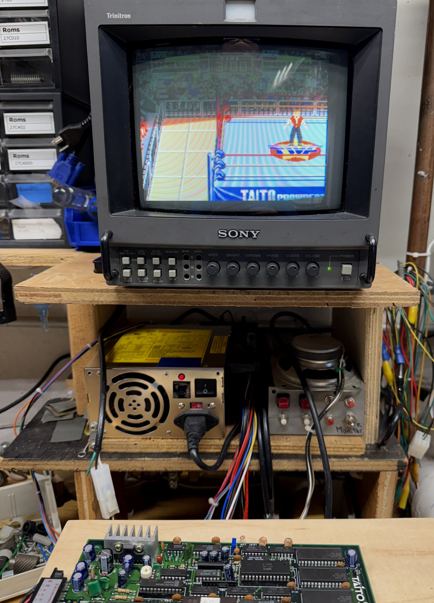 Champion Wrestler Board, No Sound for Repair