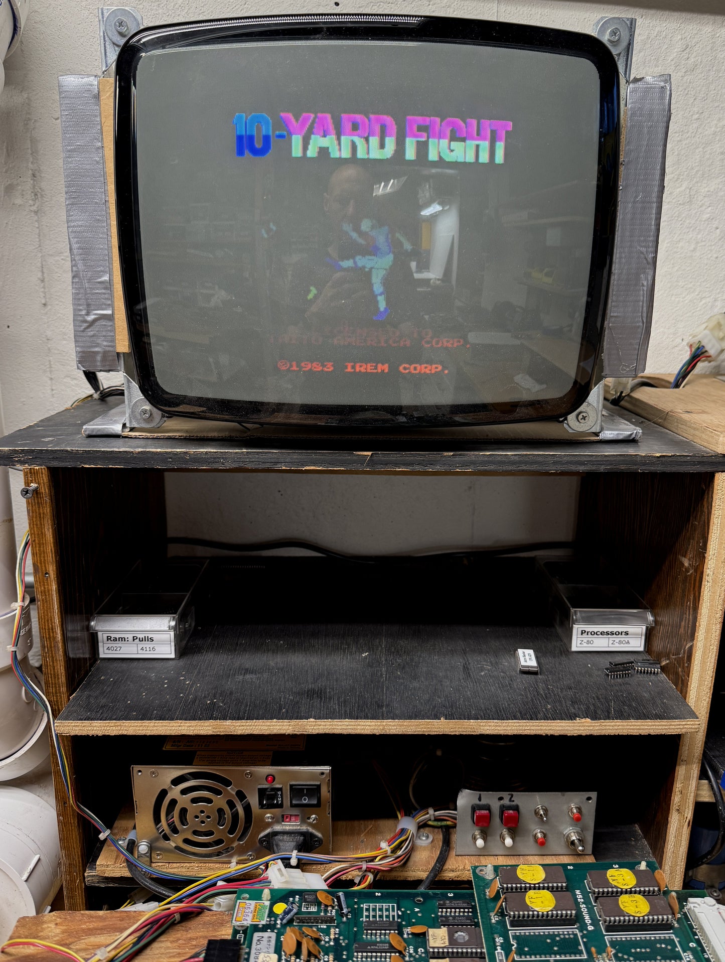 10-Yard Fight Circuit Board, Working