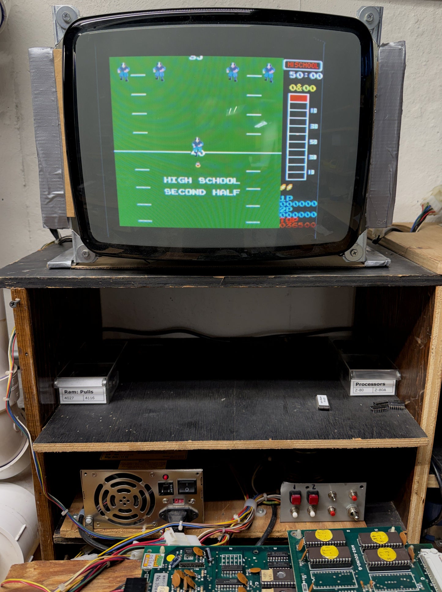 10-Yard Fight Circuit Board, Working