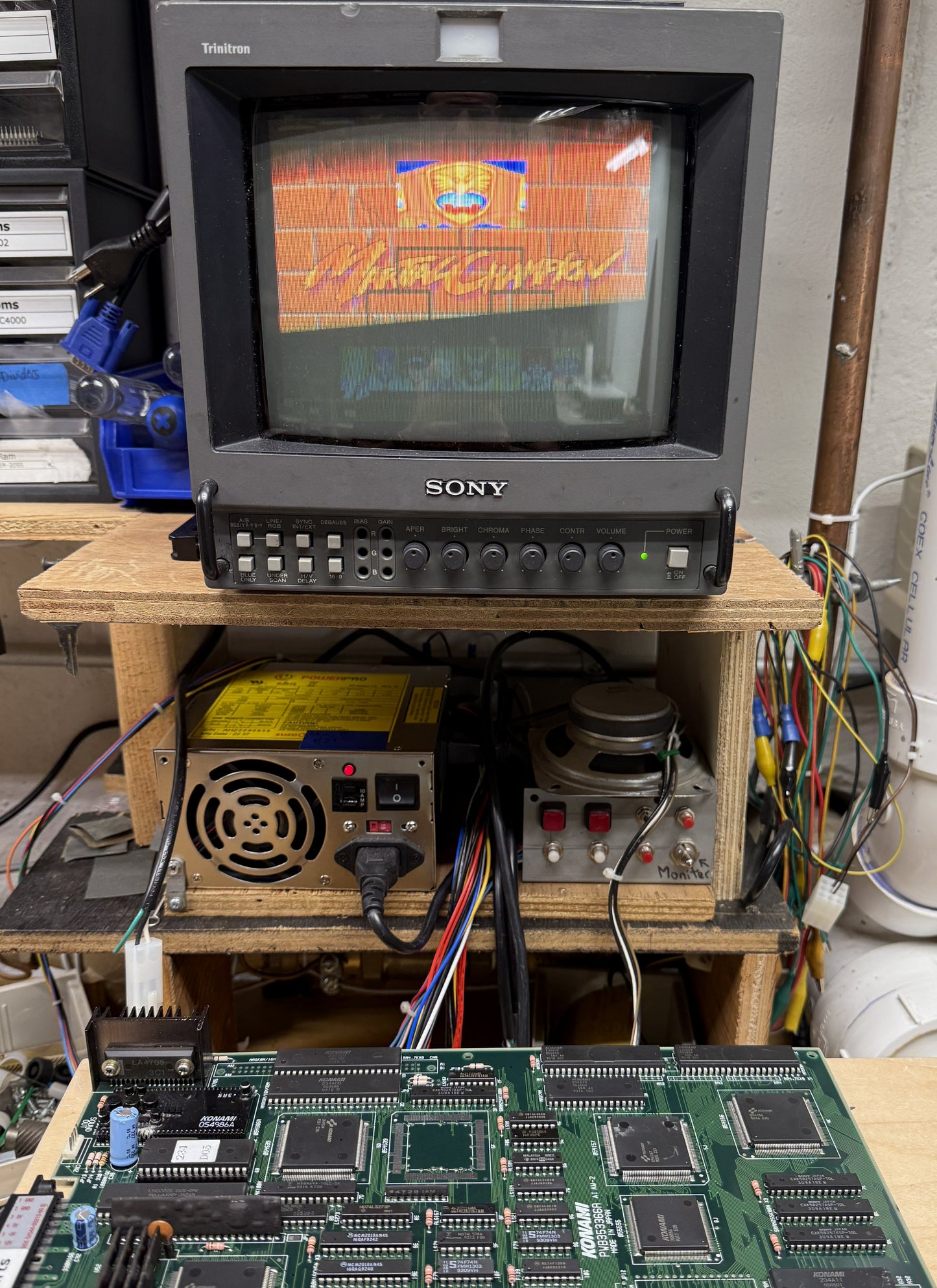 Martial Champion Circuit Board, Working, Sold As-is