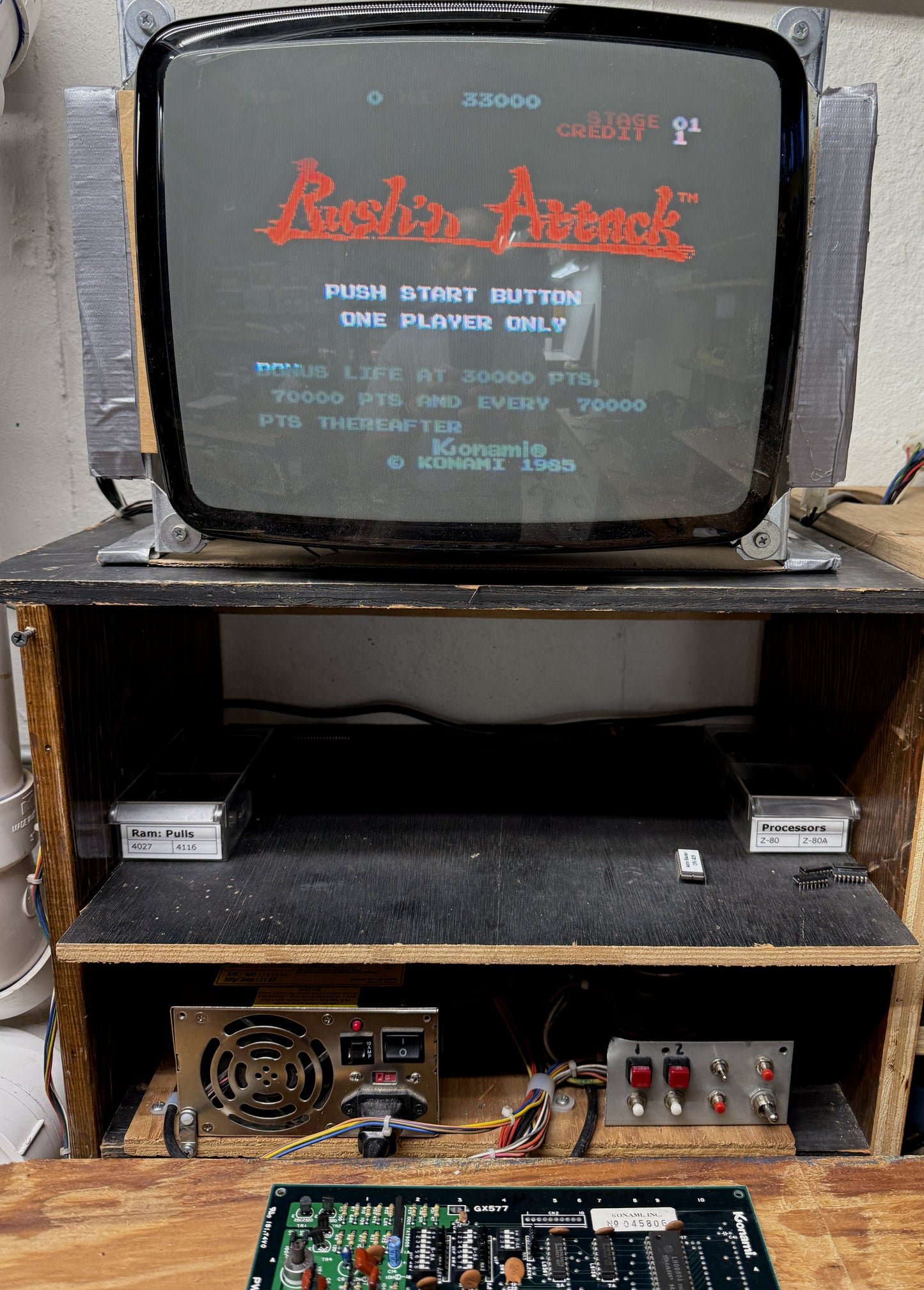 Rush'n Attack Arcade Board, Works