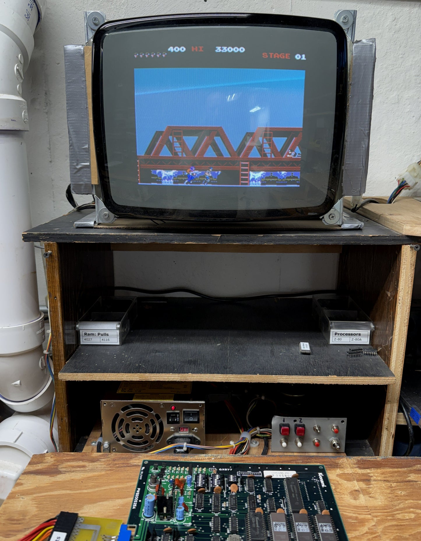 Rush'n Attack Arcade Board, Works