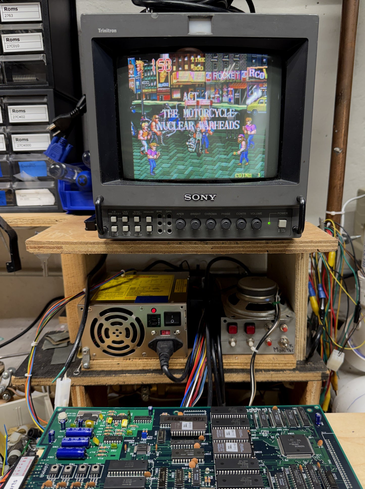The Combatribes Jamma Circuit Board, Works