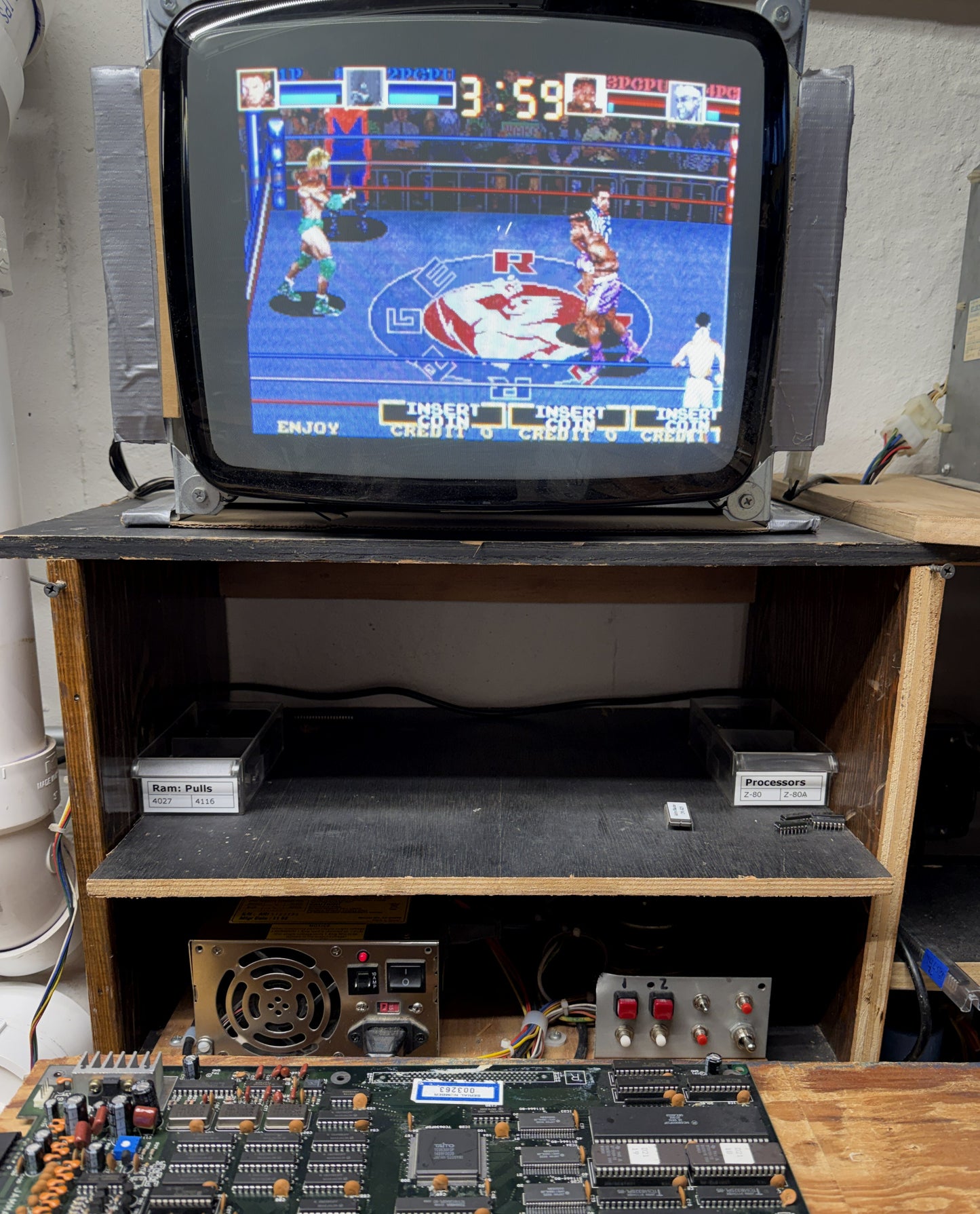 Ring Rage Jamma Circuit Board, Works