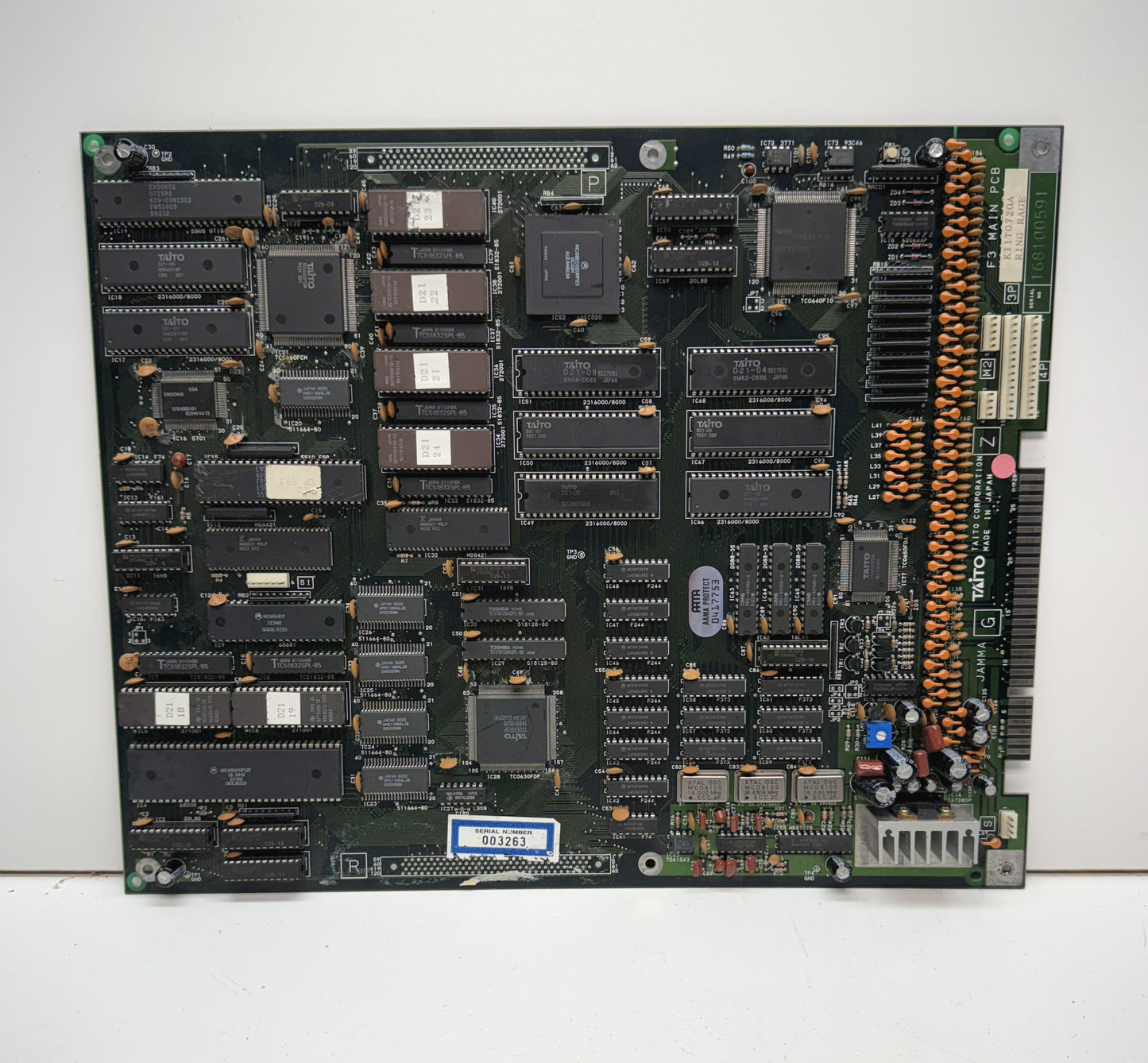 Ring Rage Jamma Circuit Board, Works