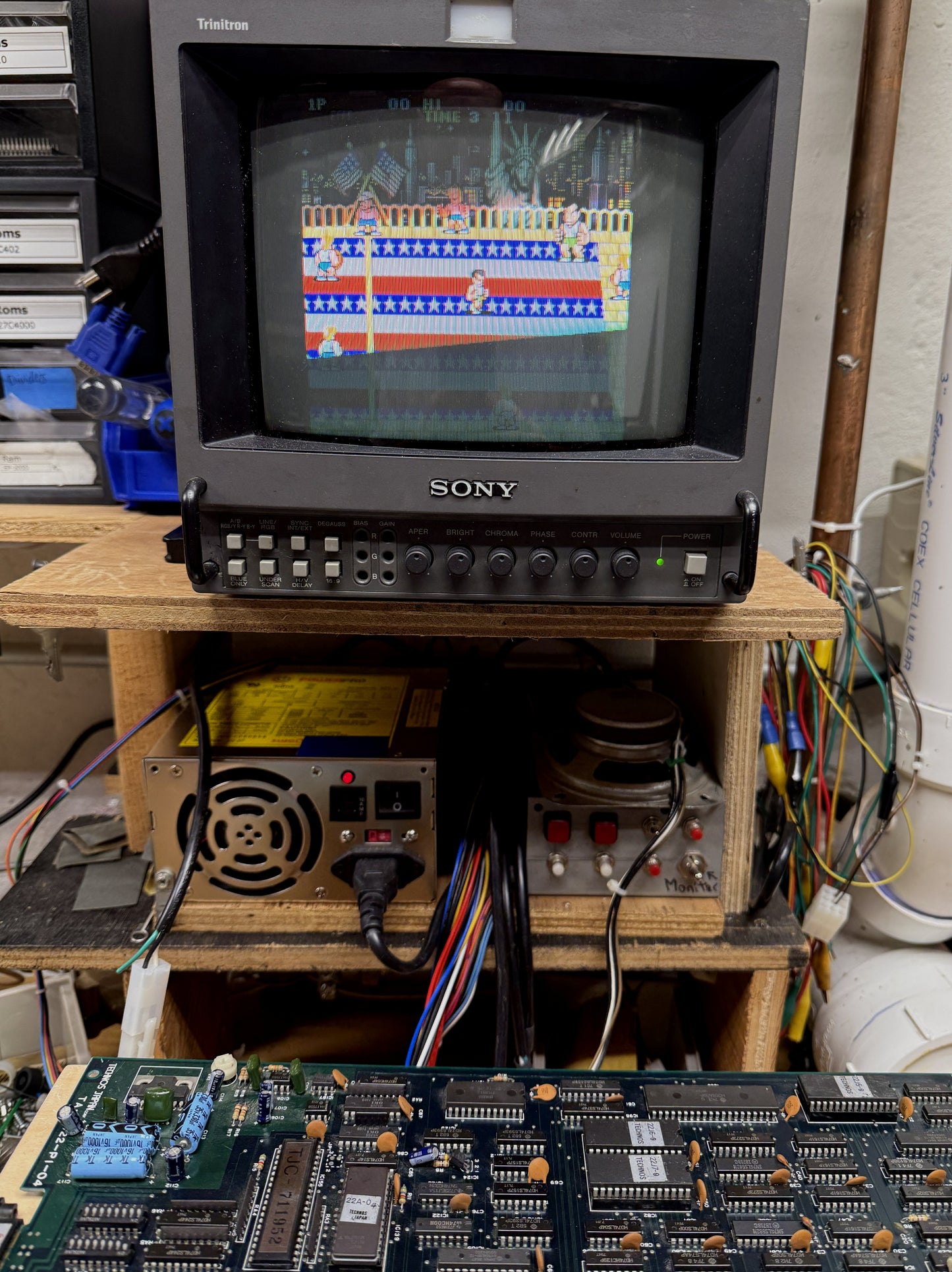 Super Dodgeball Jamma Circuit Board, Working
