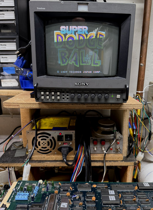 Super Dodgeball Jamma Circuit Board, Working