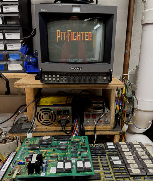 Pit Fighter Arcade Circuit Board, Working