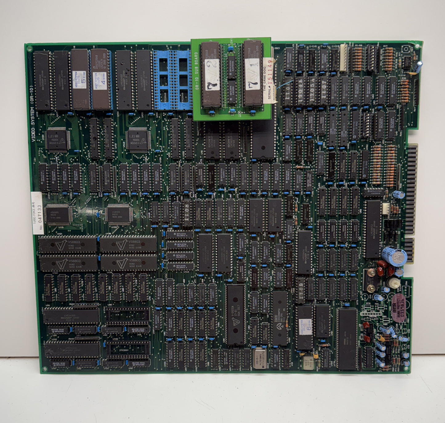 Turbo Force Circuit Board, Video Issues