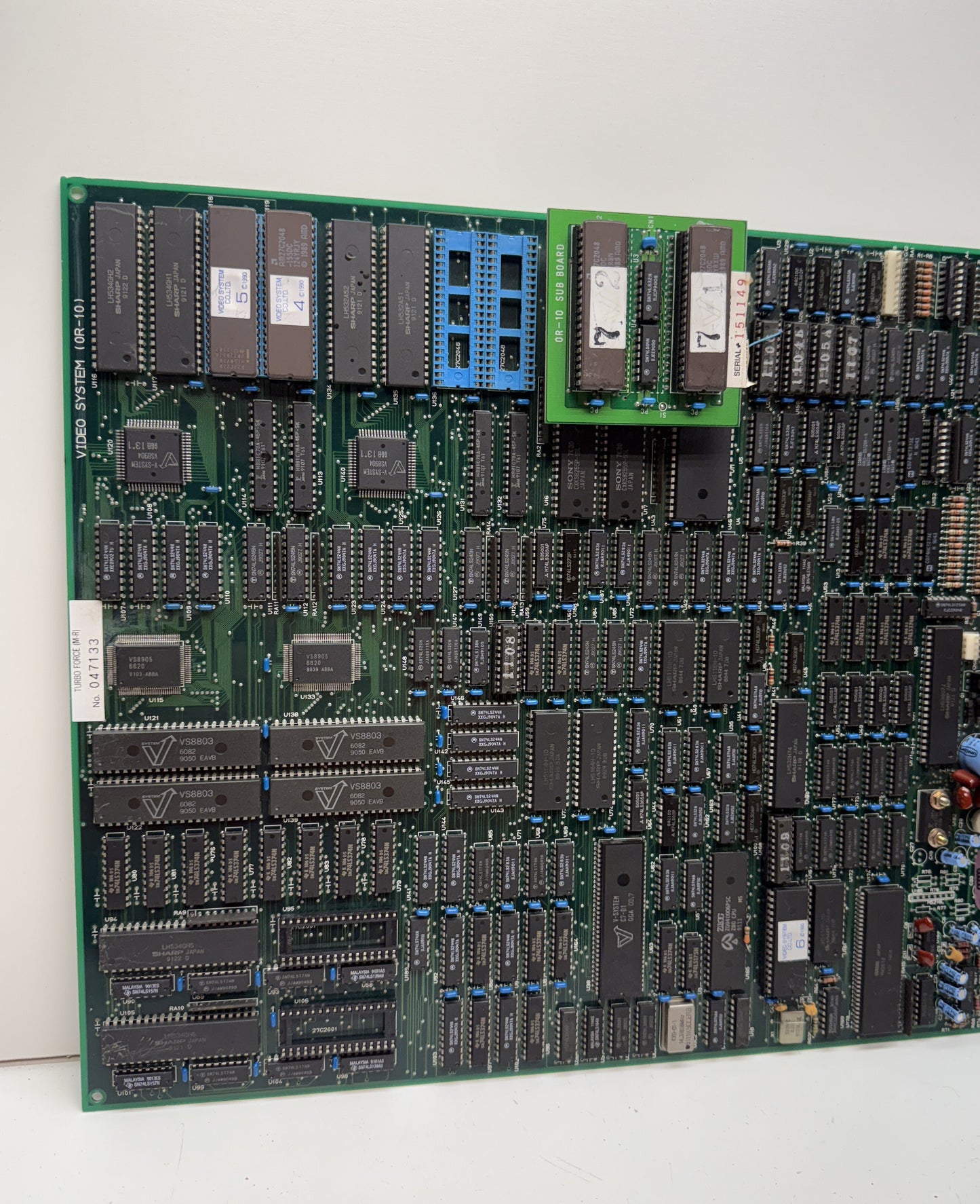 Turbo Force Circuit Board, Video Issues
