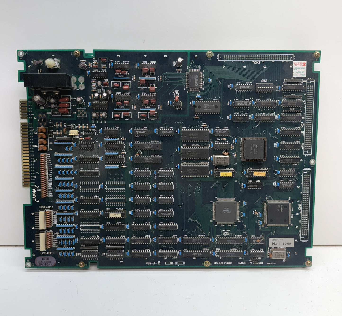 Irem Skins Game (M92) Jamma Board with Sound Issues