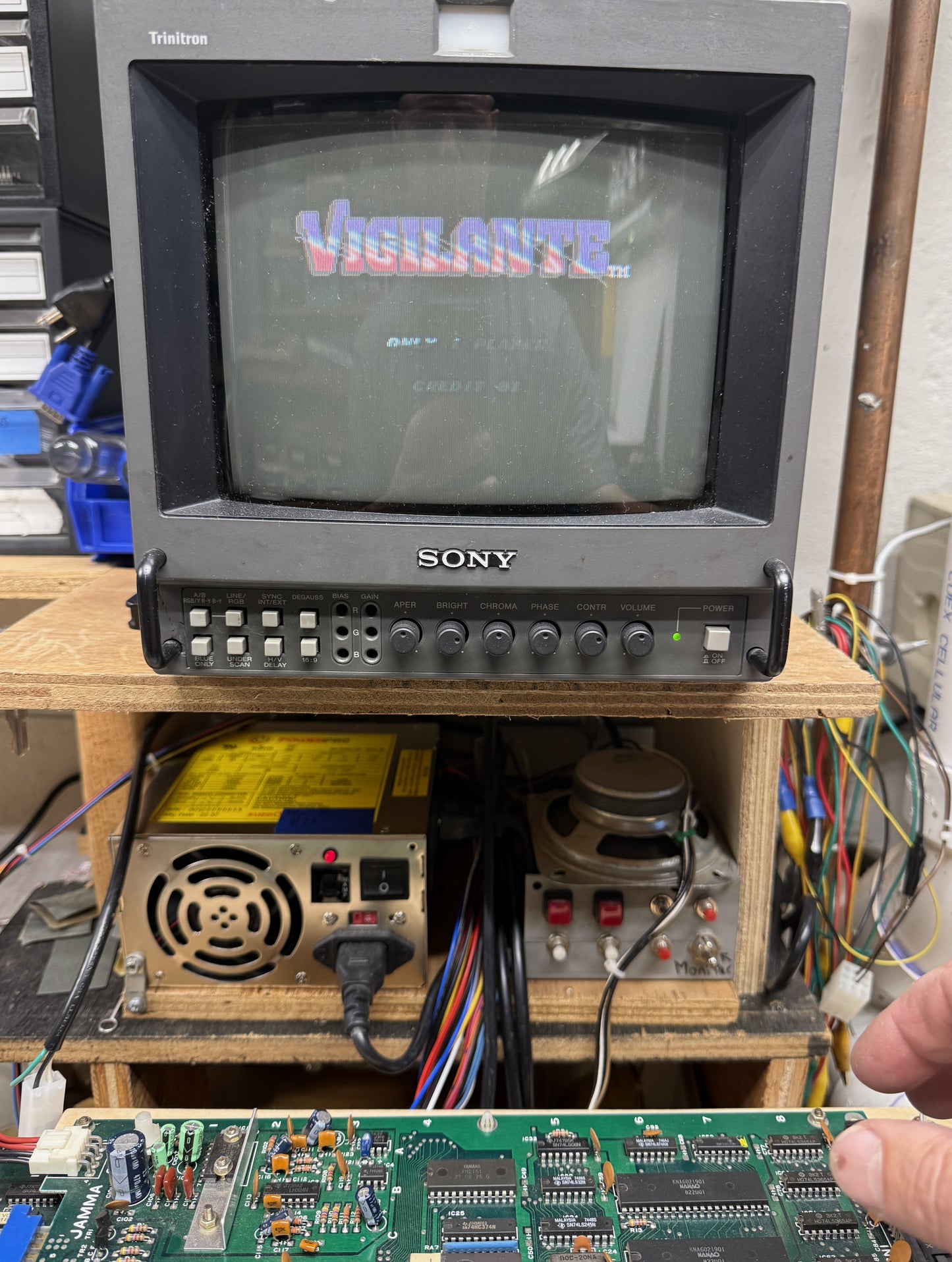 Vigilante Jamma Circuit Board, Works