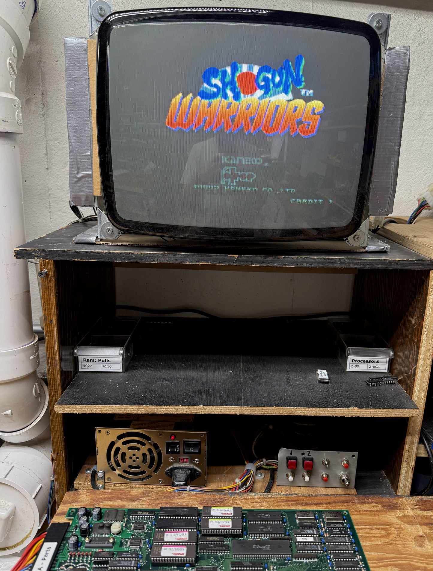Shogun Warriors Arcade Circuit Board, Works