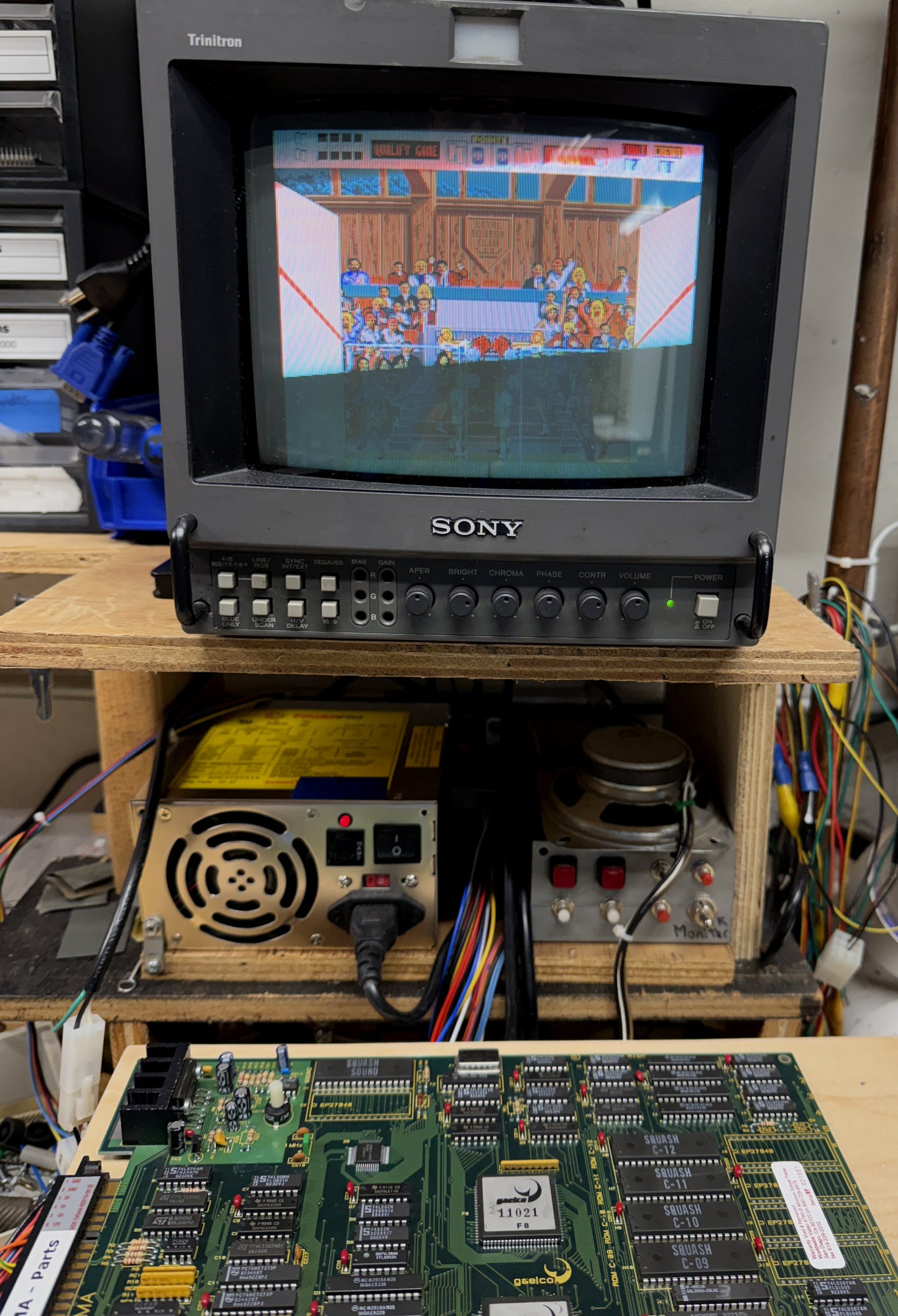 Squash Arcade Circuit Board, Works