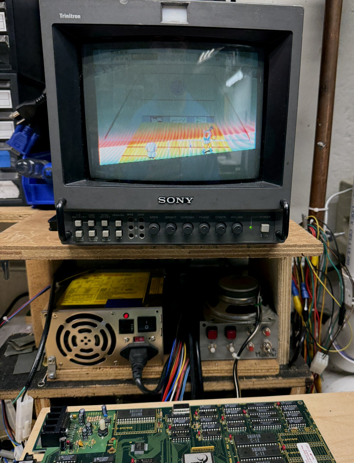Squash Arcade Circuit Board, Works